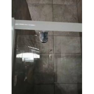 White Painted Profile Pivot Door Shower Enclosures 90X190cm