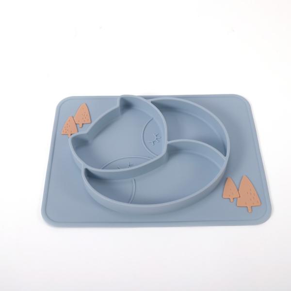Microwave Safe Silicone Plates Baby Spoon BPA Free Non-Toxic Soft For Babies