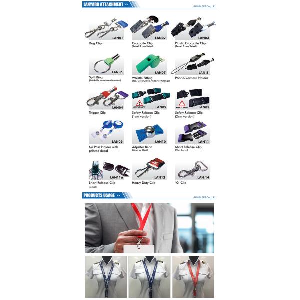 Durable Blank Polyester Lanyards Sublimation Printing One Or Both Sides