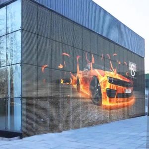 Rental Flexible Transparent LED Film Screen 5600cd/sqm 3D Transparent LED Wall