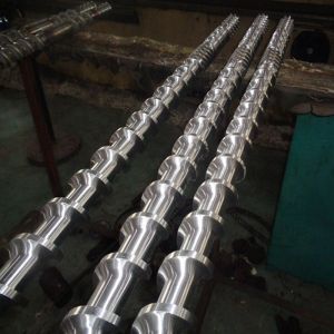 Customized Design Extruder Screw Barrel Energy Saving For PP Pelleting Extruder