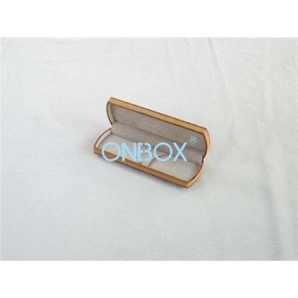 Double Pen Presentation Box Packaging With Printed Wood Pattern