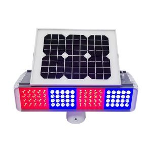 LED Solar Traffic Lights Blinking Solar Traffic Warning Light