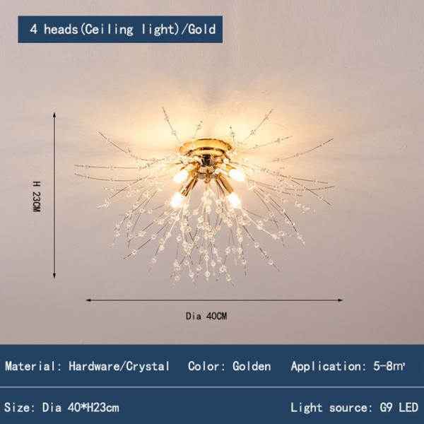 Dandelion Ceiling Light Living Room Kitchen Decor Firework Snowflake Ceiling light(WH-MA-168)