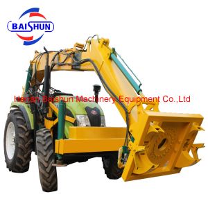 Custom design hydraulic pole erecting and digging tractor machine auger used for