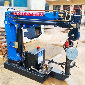 Small Truck Crane Manufacturer 2 3 5 6Tons Folding Boom Crane Hydraulic Mobile