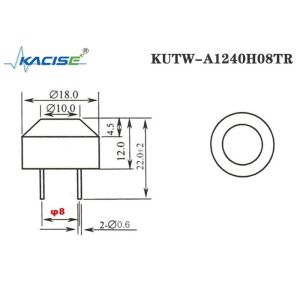 KUTW-A1240H08TR Ultrasonic Transducer Sensor With Waterproof Dual Use Function