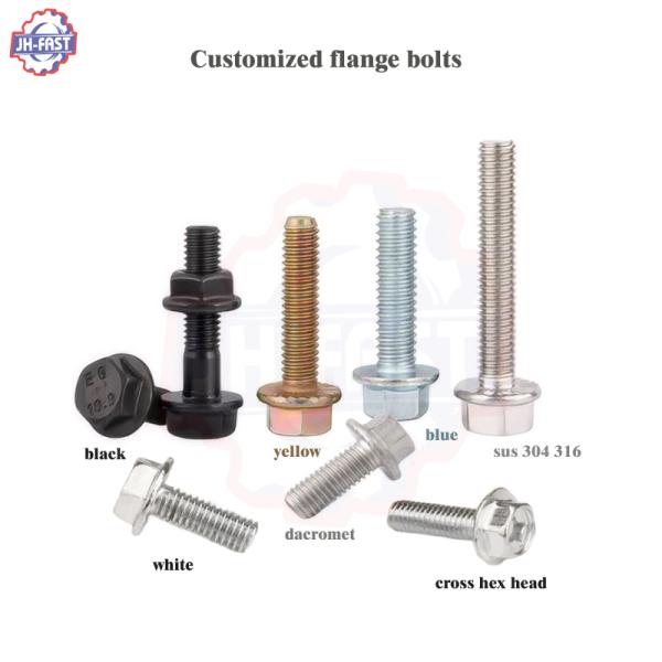 Chrome Carbon Steel M3 M4 M5 M6 M8 M10 M12 M20 Hex Boulon Pernos Fasteners Bolt and Nut