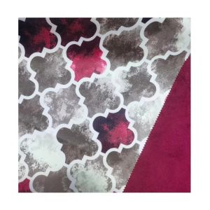 Upholstery Digital Print Fabric Wrinkle Resistant With Knitted Technics