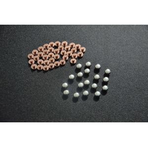 Silver Electrical Contacts Solid Round Head Rivets With Low Resistance