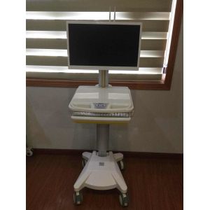 Integrated Computer Trolley Hospital Use Height Adjuatable Movable With Four