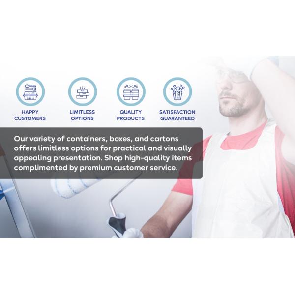 Products Disposable Heavy Weight Plastic/Poly Apron 46 inches x 28 inches - 2 Mil - For Cooking and Arts n' Crafts