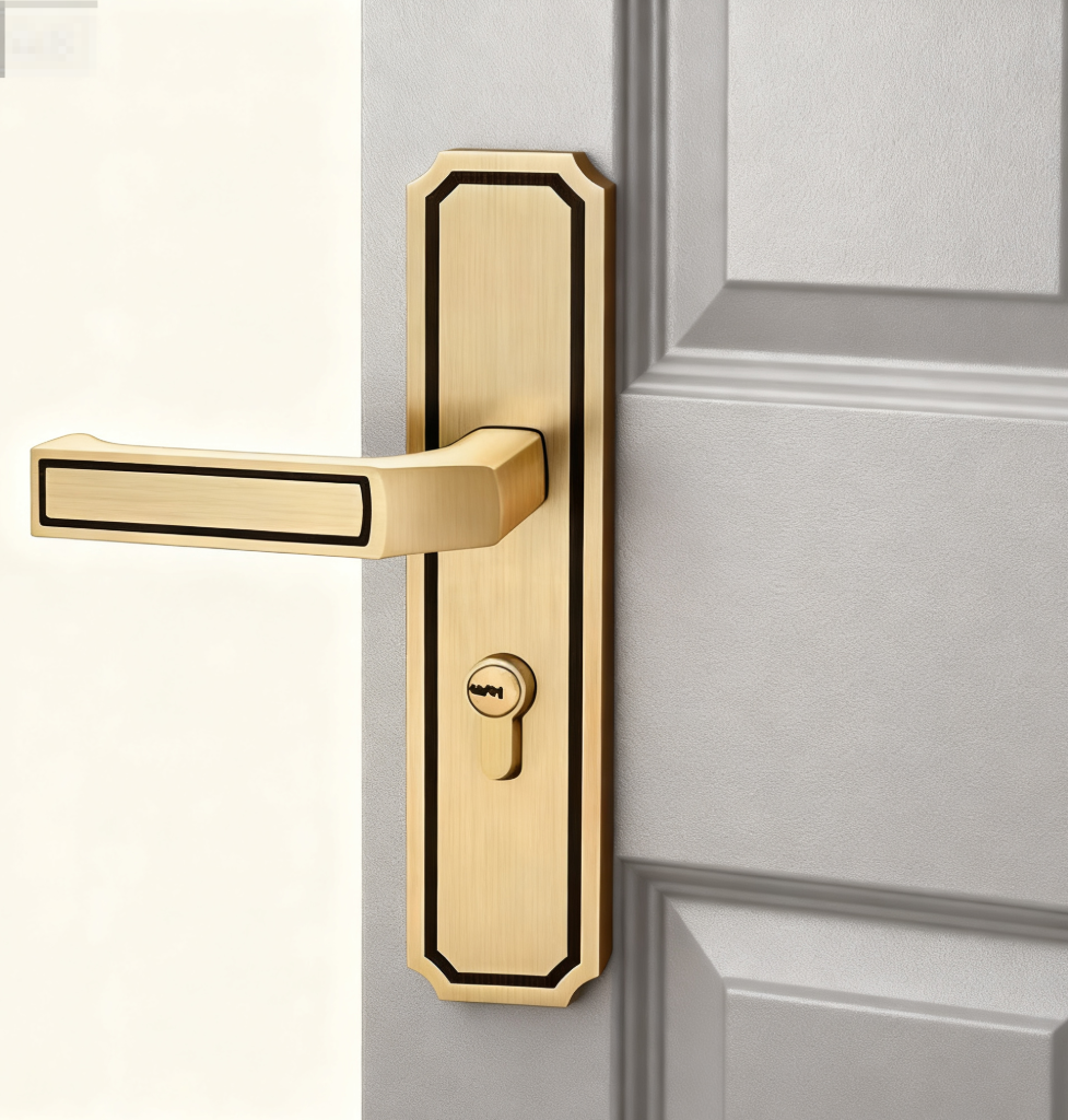 220 x 49mm Solid brass forged Copper Lock featuring grade A lock core and multiple mortise lock options compatible with wooden and metal doors