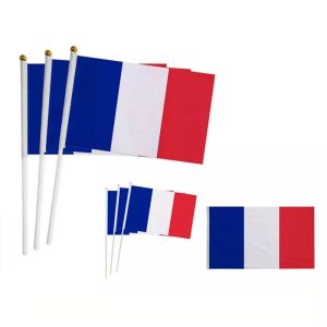 Portable Hand Held Flags 14x21cm All Countries Custom Hand Flags