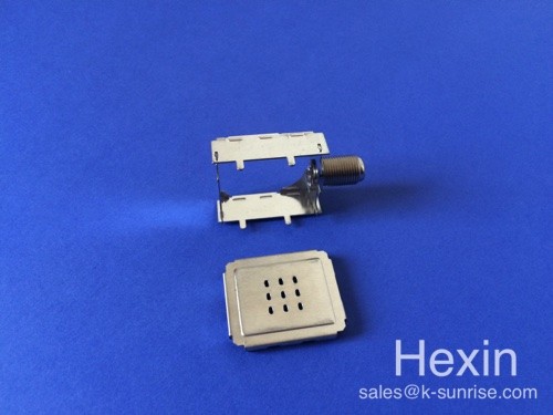 custom shield cans and F connector for set top box shield cans