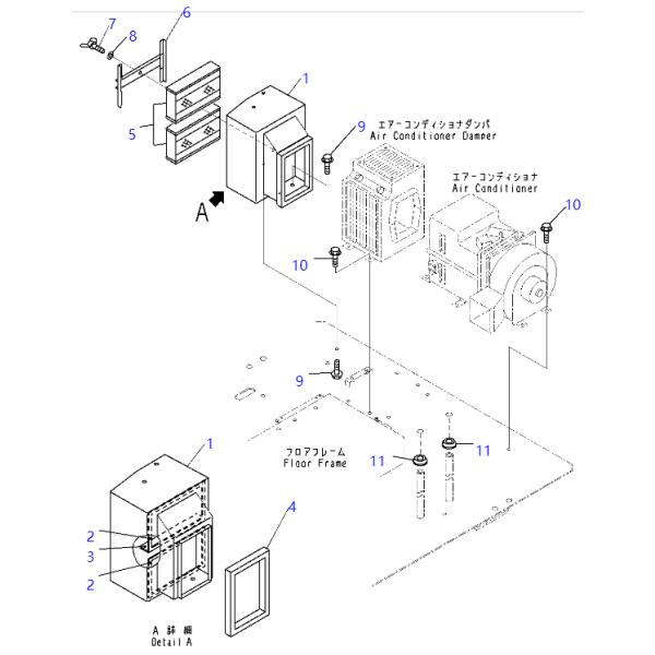 421-07-12312 4210712312 Filter KOMATSU Wheel Loader Spare Parts For WA800-3E0