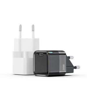 Wholesale 20W PD Charger with Light , GaN USB Charger for Fast Charging Black/White 100-240Vac from china suppliers