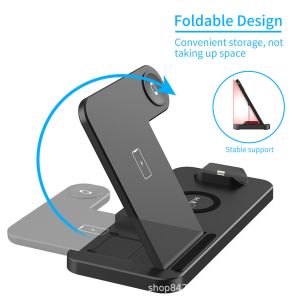9V 2A Wireless Charger Folding Desktop Bracket Four In One