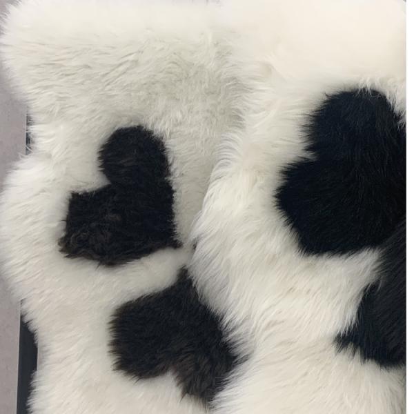 65x180 Plush Faux Sheepskin Carpet White Fur Rug