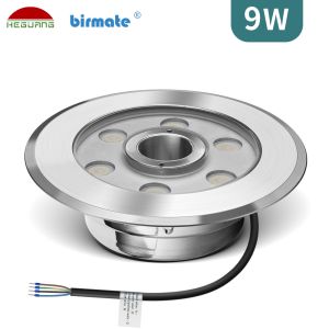 9W Underwater LED Lights For Small Fountains Outdoor Waterproof IP68 DMX Control