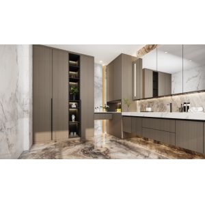 Luxe Dual Space Stainless Steel Bathroom Cabinet With Extensive Storage