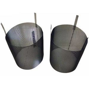 MMO Coating Ruthenium Iridium Coated Anode Baskets , Plating Basket