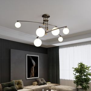 China Postmodern glass chandelier Nordic led ceiling chandelier creative magic bean long chandelier (WH-MI-285) on sale