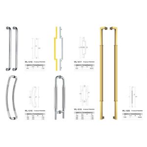 simple design WL-1016 side by side SUS304 Stainless Steel entry door handles set