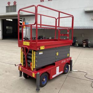 Double Scissor Lift With 320kg Capacity And 12m Hydraulic Electric Aerial Work