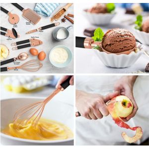 Scratchfree Bbq Cooking Utensils Set , Meltingfree Stainless Steel Grill Tools