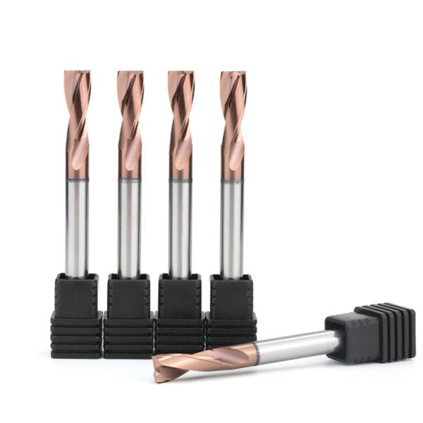 Supal Tools Solid Tungsten Carbide End Mill 2 Flutes Flat End Drill With Coating