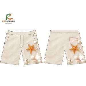 Wholesale Custom Made Yellowish White Board Shorts Plus Size With Pockets Eco - Friendly from china suppliers