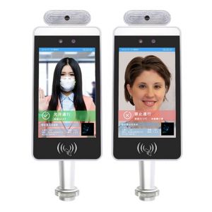 Buy cheap 8inch Portrait Face Recognition and Boy Temperature Detection Access Control from wholesalers