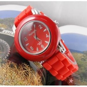 Silicone watch, silicone material, fashion design, japanese movement, 3atm water