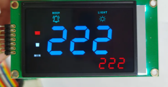 Wholesale Customized VA LCD Display with Blue Digits 7 Segment Screen from china suppliers