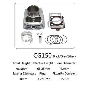 High Performance Motor Single Cylinder Block Kit Single Bore 62mm CG 150