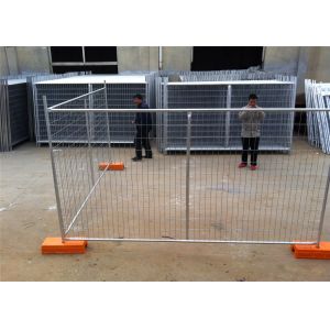Galvanized Temporary Fence Panels 2.1m*3.5m with brace OD32mm*1.5mm Mesh 60mm