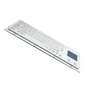 Metal Industrial Kiosk Keyboard Back Side Mounting Engraved Graphics