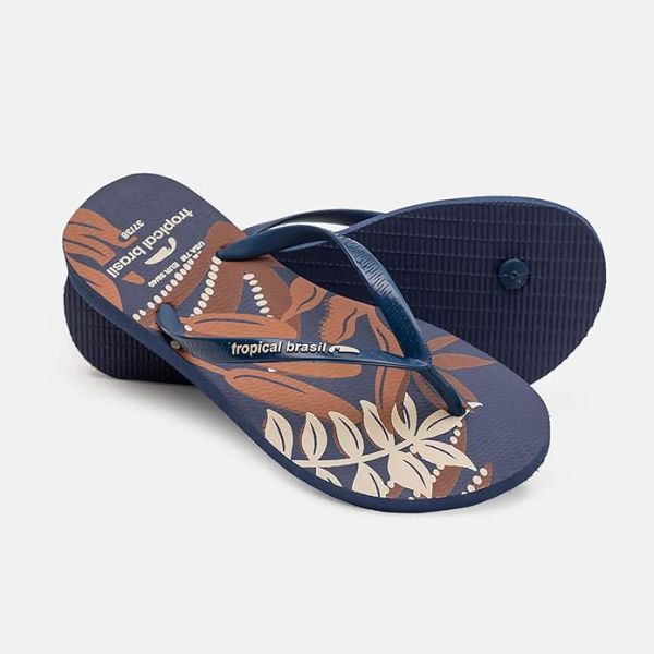 Lightweight Palm Leaves Print Flip Flop Sandals Womens Custom Logo