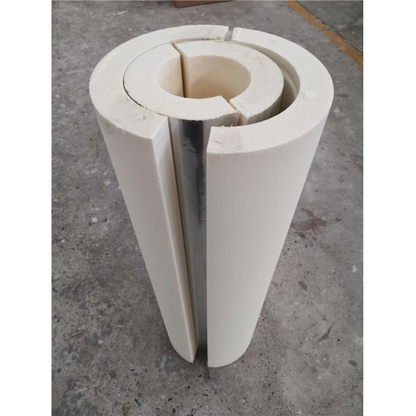 Flame Resistant PIR Pipe Insulation Easy Cutting Good Thermal Stability