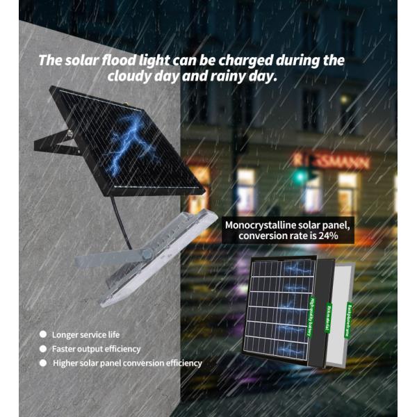 KCD Outdoor Super Brightness Floodlight High Lumen Commerical IP67 100w 200w 300w 400w 500w 600w Solar Rechargeable