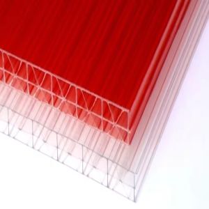 Price Transparent 10mm Roof Panel Hollow 2 Wall Polycarbonate Hollow Sheet