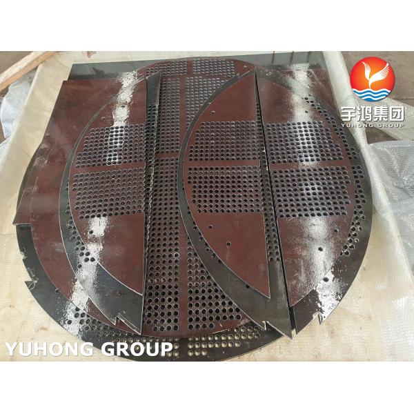 Heat Exchanger Tubesheet Baffle Support Plate A182 F304 / F316/F316L For Heating
