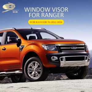 Pmma Dark Smoke Car Vent Shade For Ford Ranger T6 2012-2014 Window Visor Smoke
