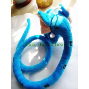 Plush Blue 120cm Elephant Toy Stuffed Soft Surface Easily Hang Small Eye Cool