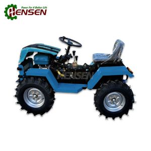 Blue Small Autonomous Tractor 4x4 Mini Tractor Multifunctional