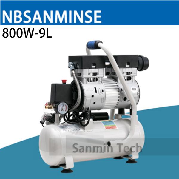 800W - 9L Mini Air Compressor Oilless High Pressure Mute Design Wood Working