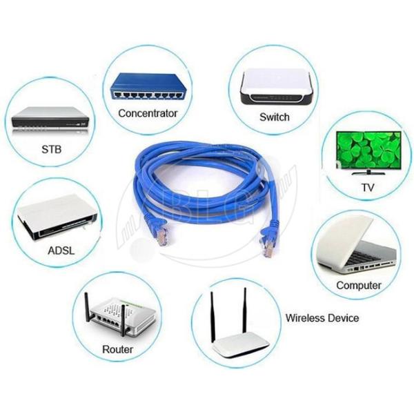 Colorful UTP Patch Cord Round Shape With Heavy - Duty Bare Copper Material