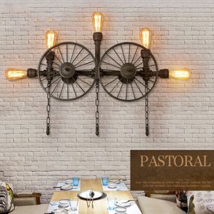 China Iron Retro Vintage Filament Bulb Wall Lights E27 Loft Edison Bulb Wall Lights on sale
