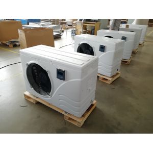 China 4.5m3/h Swimming Pool Inverter Heat Pump R32 Refrigerant SUNRAIN Air Source on sale